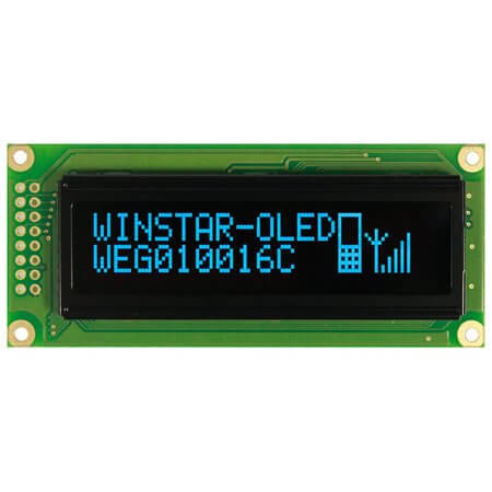 WEG010016CBPP5N00000 OLED GRAPHIC 100X16 BLUE 2.4