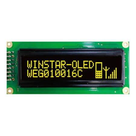 WEG010016CLPP5N00000 OLED GRAPHIC 100X16 YELLOW 2.4