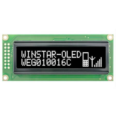WEG010016CWPP5N00000 OLED GRAPHIC 100X16 WHITE 2.4