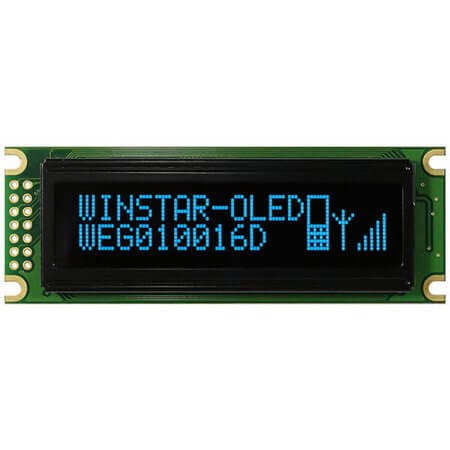 WEG010016DBPP5N00000 OLED GRAPHIC 100X16 BLUE 2.4