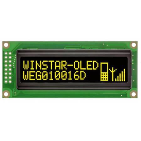 WEG010016DLPP5N00000 OLED GRAPHIC 100X16 YELLOW 2.4