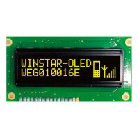 WEG010016ELPP5N00000 OLED GRAPHIC 100X16 YELLOW 2.4