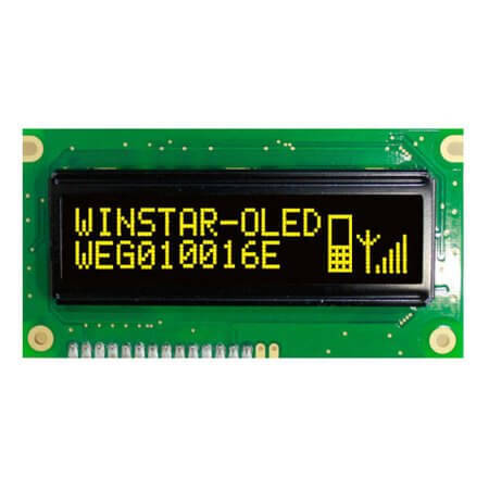 WEG010016ELPP5N00000 OLED GRAPHIC 100X16 YELLOW 2.4