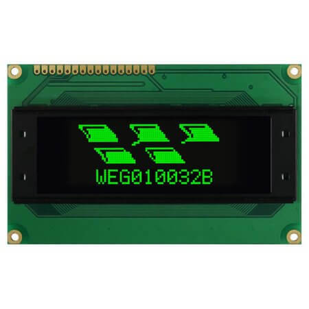 WEG010032BGPP5N00002 OLED GRAPHIC 100X32 GREEN 2.44