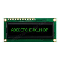 WEH001601BGPP5N00000 OLED CHARACTER 16X1 GREEN 2.25