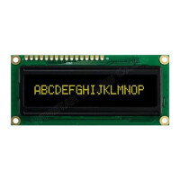 WEH001601BLPP5N00000 OLED CHARACTER 16X1 YELLOW 2.25