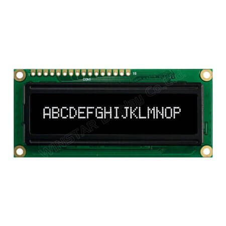 WEH001601BWPP5N00000 OLED CHARACTER 16X1 WHITE 2.25