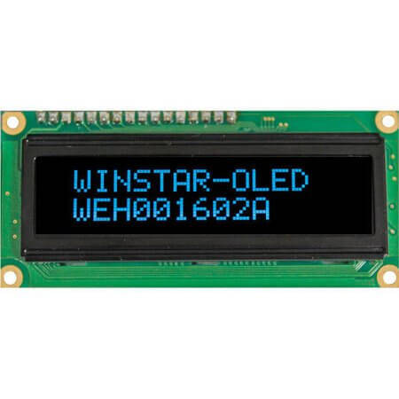 WEH001602ABPP5N00000 OLED CHARACTER 16X2 BLUE - 1