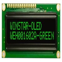 WEH001602AGPP5N00001 OLED CHARACTER 16X2 GREEN - 1