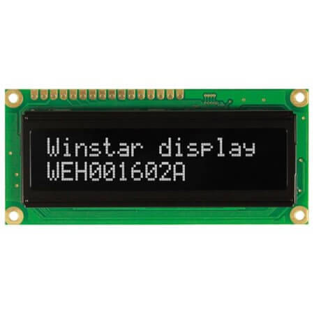 WEH001602AWPP5N00100 OLED CHARACTER 16X2 WHITE 2.29