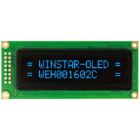 WEH001602CBPP5N00000 OLED CHARACTER 16X2 BLUE 2.26