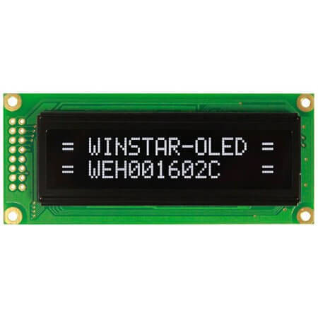 WEH001602CWPP5N00000 OLED CHARACTER 16X2 WHITE - 1