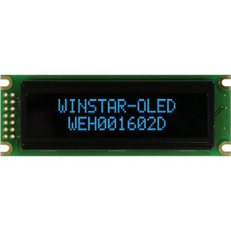 WEH001602DBPP5N00000 OLED CHARACTER 16X2 BLUE - 1