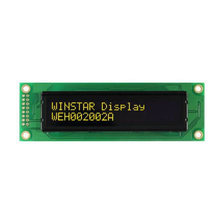 WEH002002ALPP5N00008 OLED CHARACTER 20X2 YELLOW - 1