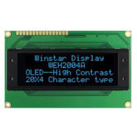WEH002004ABPP5N00100 OLED COB CHARACTER 20X4 BLUE WITHOUT TOUCH - 1
