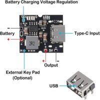 Welded Type-C USB 5V 2A Boost Converter Step-Up Power Module Lithium Battery Charging Protection Board - 2