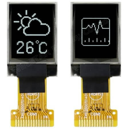 WEO004864AWPP3N00000 OLED COG 48X64 WHITE 0.71