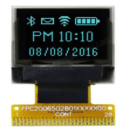 WEO006448ASPP3N00000 OLED COG 64X48 SKY BLUE 0.66