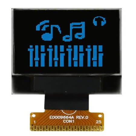 WEO009664ABPP3N00000 OLED COG 96X64 BLUE 0.95
