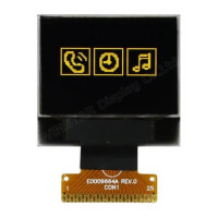 WEO009664ALPP3N00000 OLED COG 96X64 YELLOW 0.95