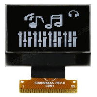 WEO009664AWPP3N00000 OLED COG 96X64 WHITE 0.95