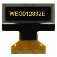 WEO012832ELAP3N00000 OLED COG 128X32 YELLOW 1.04