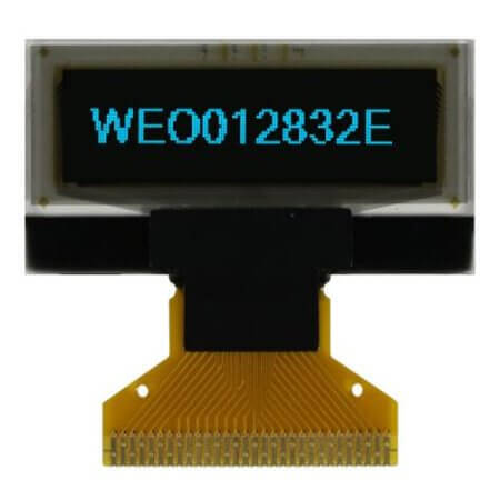 WEO012832ESAP3N00000 OLED COG 128X32 SKY BLUE 1.04