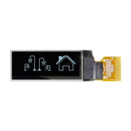 WEO012832FWPP3N00001 OLED COG 128X32 WHITE 0.91