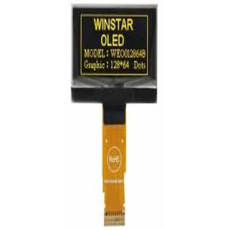 WEO012864BLPP3N00000 OLED COG 128X64 YELLOW 1.5