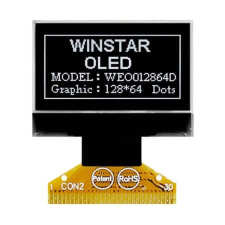 WEO012864DWPP3N00000 OLED COG 128X64 WHITE 0.96