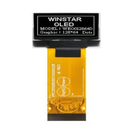 WEO012864DWPP3N00F00 OLED COG 128X64 WHITE 0.96
