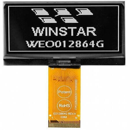 WEO012864GWPP3N00000 OLED COG 128X64 WHITE 2.42