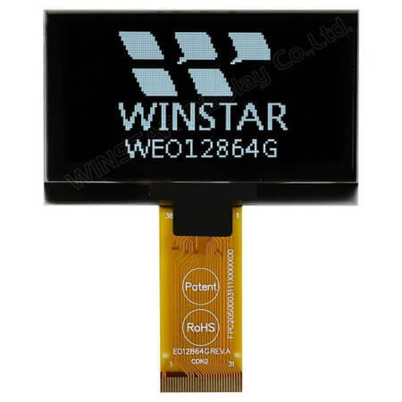 WEO012864GWPP3N00F00 OLED COG 128X64 WHITE 2.42