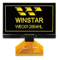 WEO012864HLPP3N00000 OLED COG 128X64 YELLOW 2.42