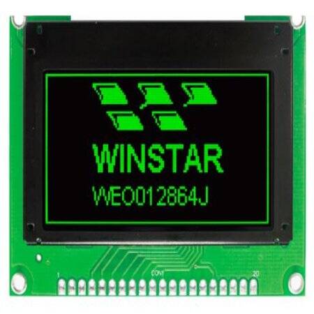 WEO012864JGPP3N00000 OLED COG 128X64 GREEN 2.42