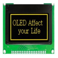 WEO012864JLPP3N00000 OLED COG 128X64 YELLOW 2.42