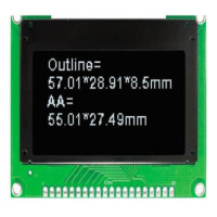 WEO012864JWPP3N00000 OLED COG 128X64 WHITE 2.42