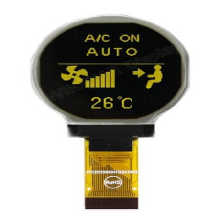 WEO128128BLPP3N00000 OLED COG 128X128 YELLOW 1.18