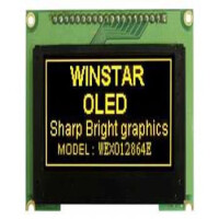 WEX012864ELPP3N00000 OLED GRAPHIC 128X64 YELLOW 2.4