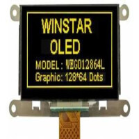 WEX012864LLPP3N00000 OLED GRAPHIC 128X64 YELLOW 2.7