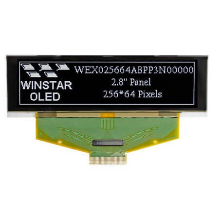 WEX025664AWPP3N00000 OLED GRAPHIC 256X64 WHITE 2.8