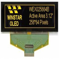 WEX025664BLPP3N00000 OLED GRAPHIC 256X64 YELLOW 3.12