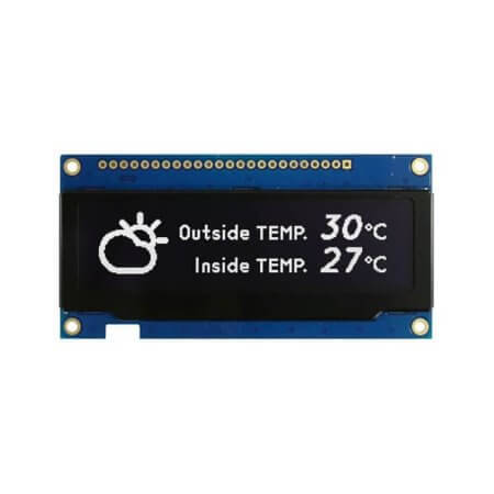 WEX025664BWAP3N00002 OLED GRAPHIC 256X64 WHITE 3.12