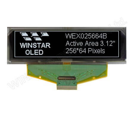 WEX025664BWPP3N00000 OLED GRAPHIC 256X64 WHITE 3.12