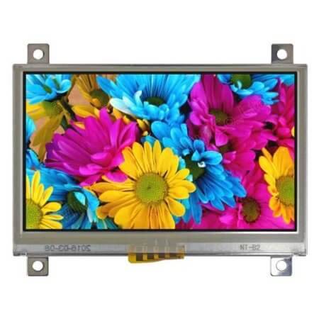 WF43QTIBEDBT0# TFT LCD 4.3” 480*272 350cd RESISTIVE TOUCH 16 BIT - 1