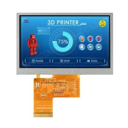 WF43UTIAEDNN0# TFT LCD MOD. 4.3” 480*272 LED WHITE - 1