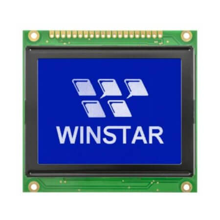 WG12864C-TMI-V#N000 LCD GRAPHIC 128X64 STN NEGATIVE BLUE 5V RTP - 1