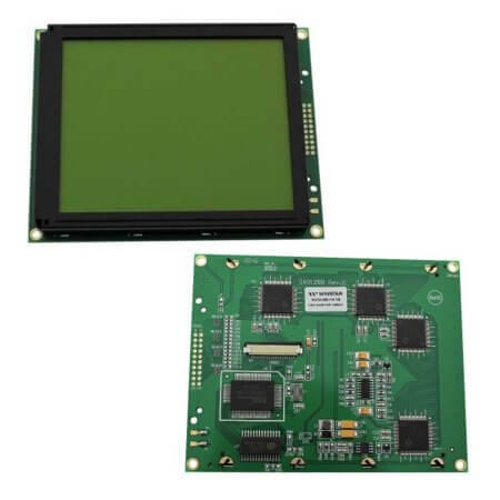 WG160128B-YYH-TZ# LCD GRAPHIC 160X128 STN POSITIVE YELLOW GREEN 5V - 1