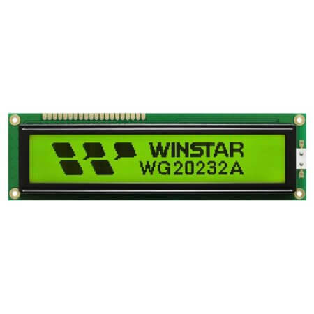 WG20232A-YYH-V#A LCD GRAPHIC 202X32 STN POSITIVE YELLOW GREEN - 1