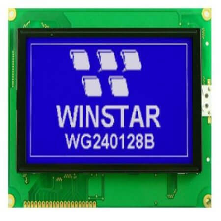 WG240128B-TMI-VZ#020 LCD GRAPHIC 240X128 STN NEGATIVE BLUE 5V RTP - 1